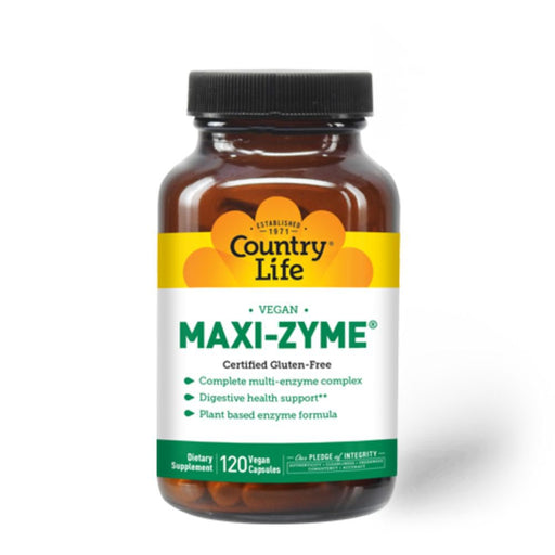 Country Life Digestive Health Country Life Maxi-Zyme Enzyme 120 Capsules