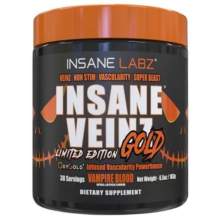 Insane Labz Nitric Oxide Vampire Blood Insane Labz Insane Veinz Gold 30 Servings