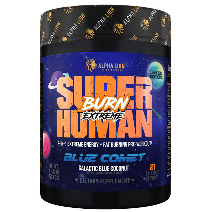 Alpha Lion Fat Burner Blue Comet Alpha Lion SuperHuman Burn 21 Servings