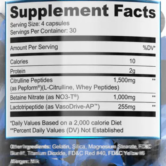 Ryse Supplements Sports Performance & - Recovery Ryse Supplements Pump Cap Max 120 Capsules