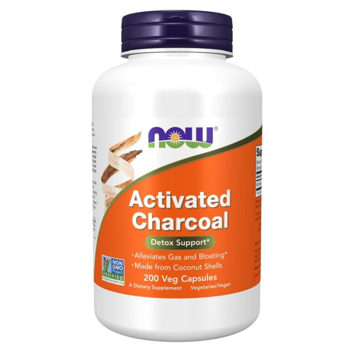 Now Foods Digestive Health Now Foods Activated Charcoal 200 Capsules