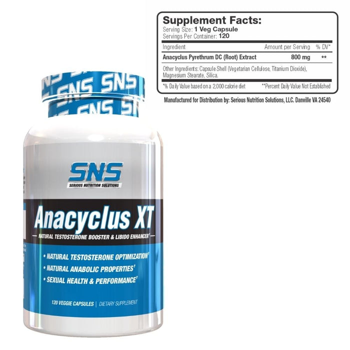 Serious Nutrition Solutions Sports Performance Recovery Serious Nutrition Solutions Anacyclus XT 120 Capsules