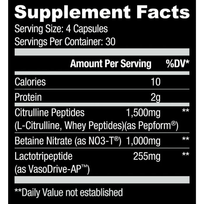 Ryse Supplements Sports Performance & - Recovery Ryse Supplements Pump Cap Max 120 Capsules