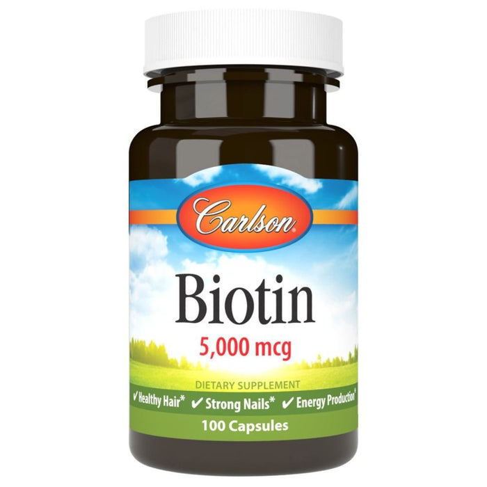 Carlson Personal CareHygeine Carlson Biotin 5000mcg 100 Capsules