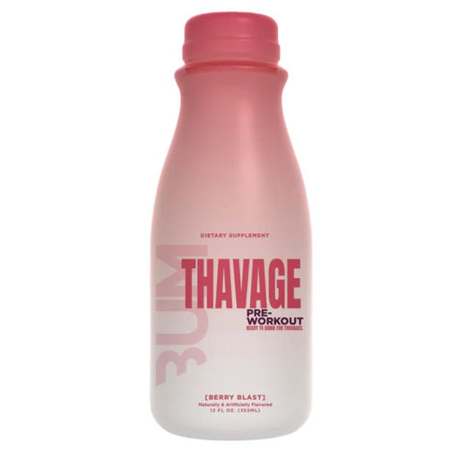 Raw Drinks Berry Blast Raw CBUM Thavage Ready To Drink (RTD Preworkout 12 Case