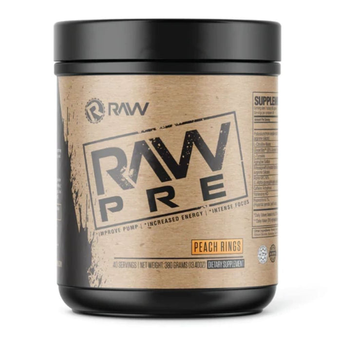 Raw Pre-Workouts Peach Rings RAW Pre Pre-Workout 40 Servings