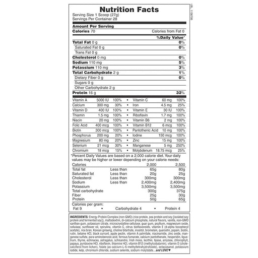 Nature's Plus Meal Replacement Powders Nature's Plus Energy Shake 1.7lbs