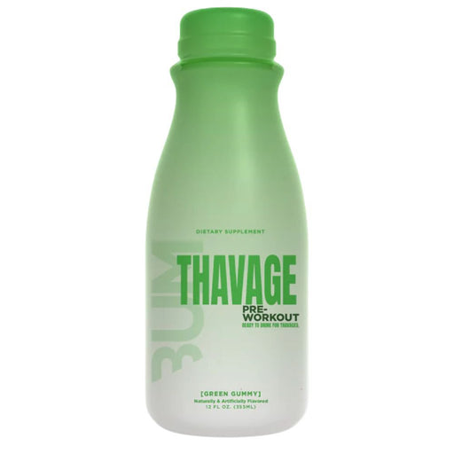 Raw Drinks Green Gummy Raw CBUM Thavage Ready To Drink (RTD Preworkout 12 Case