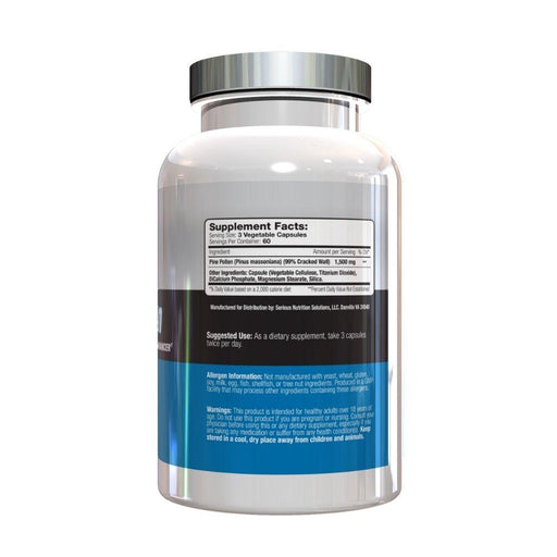 Serious Nutrition Solutions Sports Performance Recovery Serious Nutrition Solutions Pine Pollen 180 Capsules