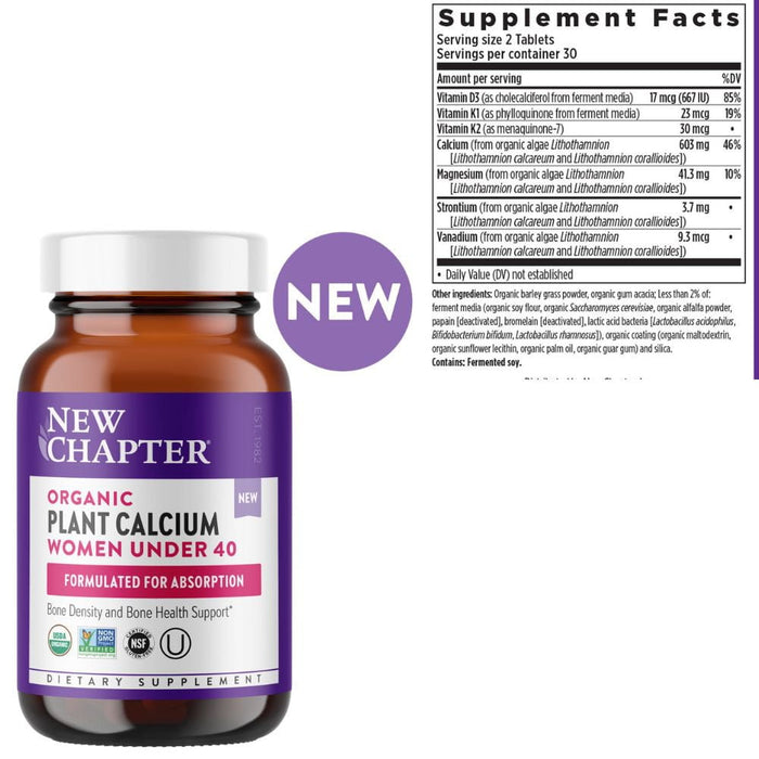 New Chapter Herbs New Chapter Plant Calcium Women Under 40 60ct