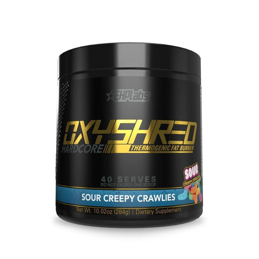 EHP Labs Fat Burner Sour Creepy Crawlies EHP OxyShred Hardcore 40 Servings