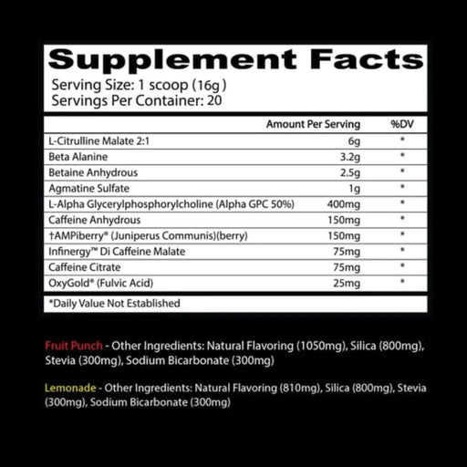 Insane Labz Pre-Workouts Insane Labz Psychotic Clear 20 Servings