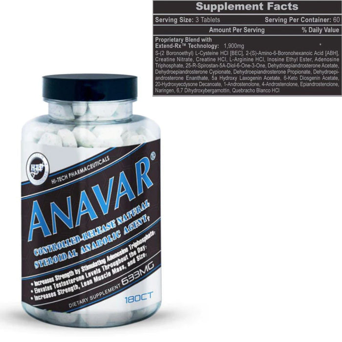 Hi-Tech Pharmaceuticals Sports Nutrition & More Hi-Tech Pharmaceuticals Anavar 180 Tabs