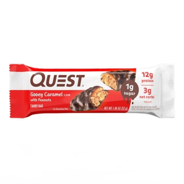 Quest Nutrition Bars Quest Gooey Caramel with Peanuts Candy Bars 12/Box