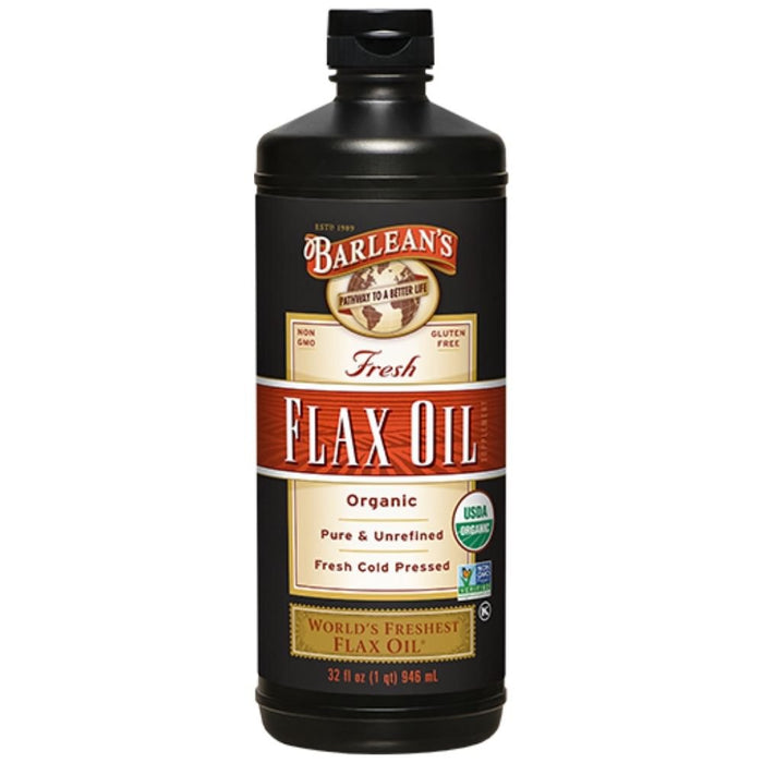 Barlean's Essential Fatty Acids & - Oils Barlean's Fresh Flax Organic Oil 32oz