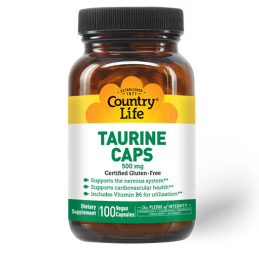 Country Life Amino Acids Country Life Taurine 500mg 100 Capsules