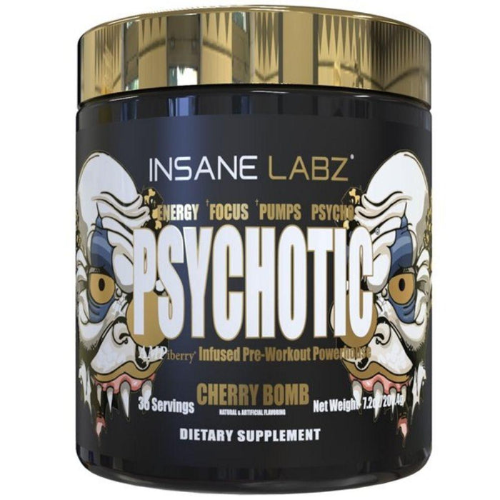 Insane Labz Sports Performance Recovery Cherry Bomb Insane Labz Psychotic Gold 35 Servings