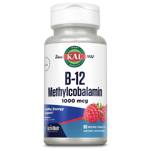 Kal Vitamins & Minerals KAL B12 Methylcobalamin 1000mcg 90 Micro Tablets