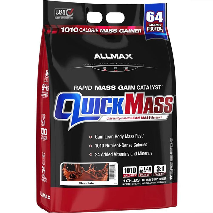 Allmax Nutrition Meal Replacement Powders Chocolate Allmax QuickMass Mass Gainer 10lbs