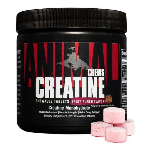 Universal Creatine Fruit Punch Universal Creatine Chews 120 Chewable Tablets