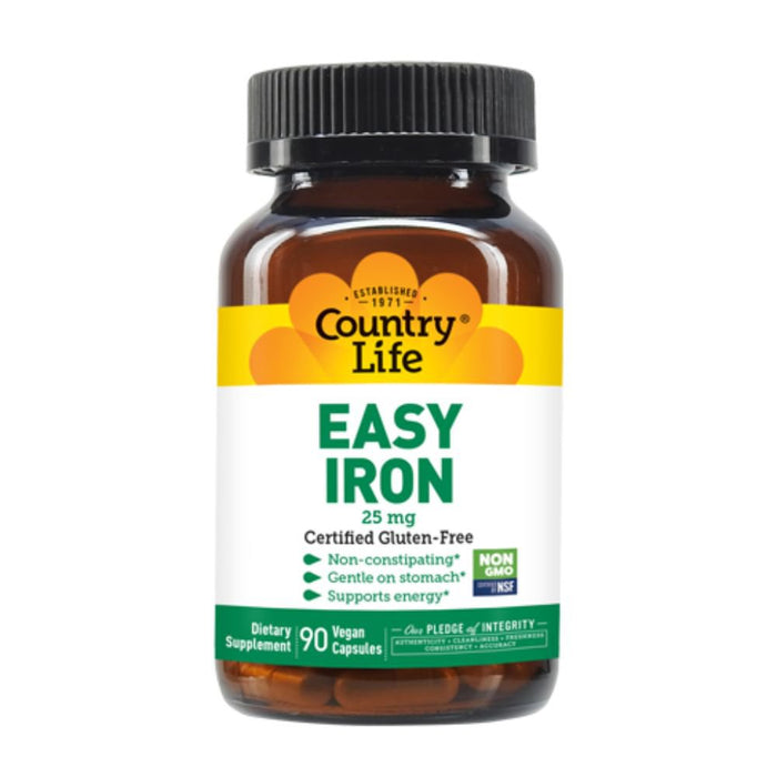 Country Life Vitamins & Minerals Country Life Easy Iron 25mg 90 Capsules