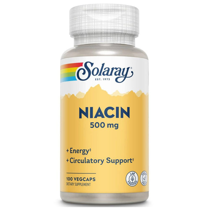 Solaray Vitamins & Minerals Solaray Niacin 500mg 100 Capsules