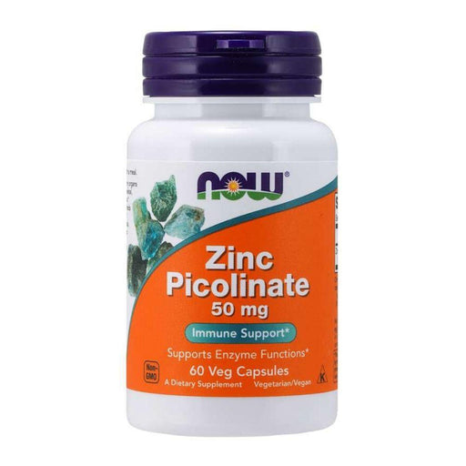 Now Foods Vitamins, Minerals, Herbs & More Now Foods Zinc Picolinate 50mg 60 Caps