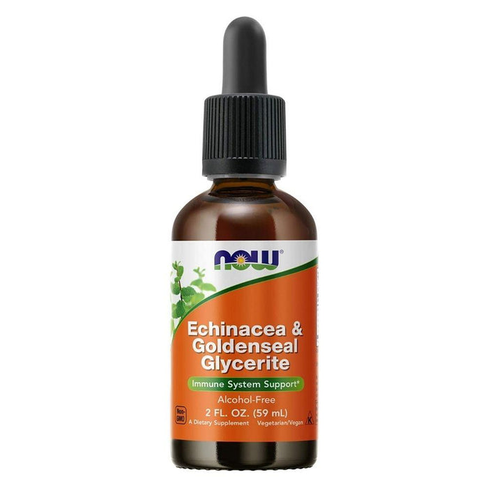 Now Foods Herbs NF Echinacea & Goldenseal Glycerite 2 fl oz (4362990321779)