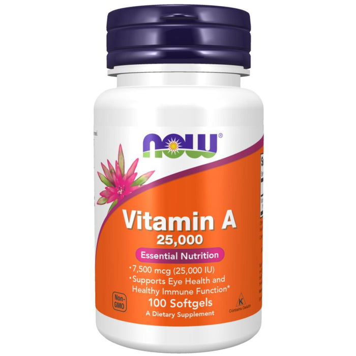 Now Foods Vitamins, Minerals, Herbs & More Now Foods Vitamin A 25000 IU 100 Softgels