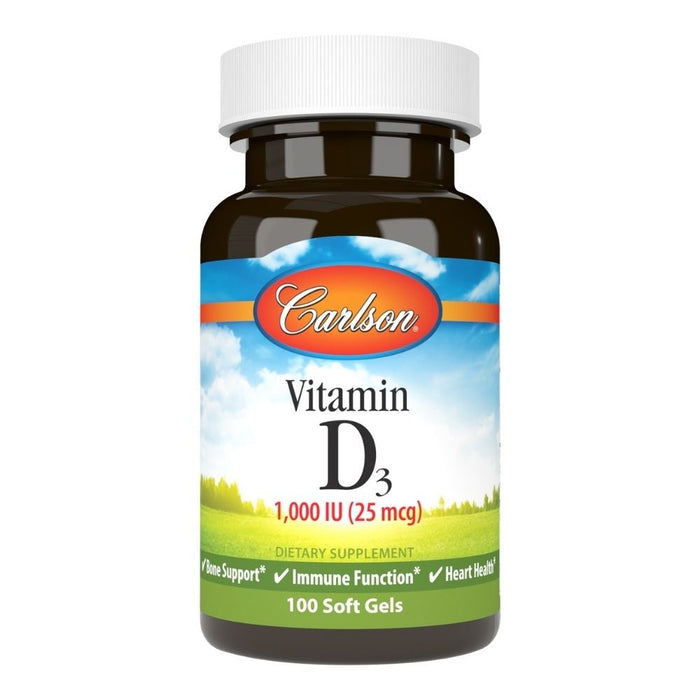 Carlson Vitamins & Minerals Carlson Vitamin D 1,000IU 100 Softgels