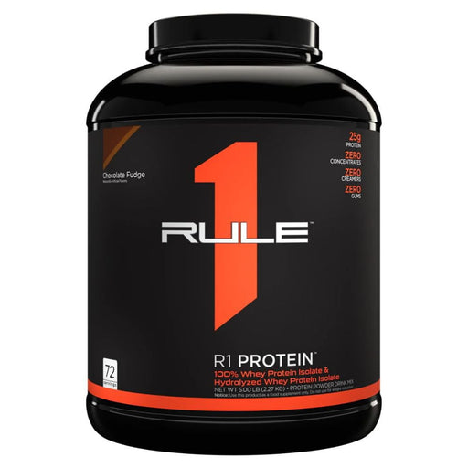 Rule1 Protein Powders Chocolate Fudge Rule 1 Whey Isolate Protein 5lb