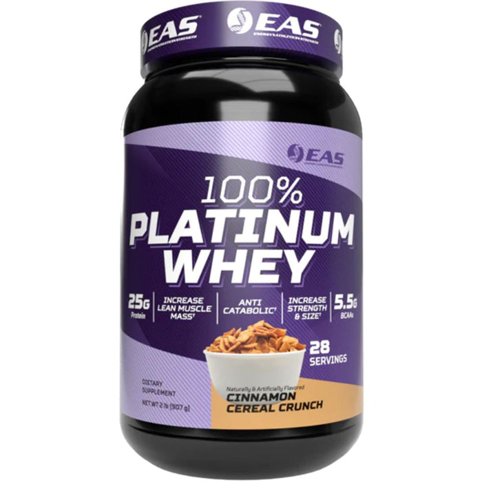 EAS Protein Powders Cinnamon Cereal Crunch EAS 100% Platinum Whey Protein 2lbs