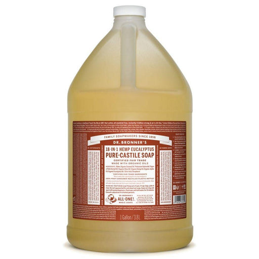 Dr. Bronner's Personal Care& - Hygeine Default Dr. Bronner's Pure Castille Liquid Hemp Eucalyptus 128 Oz (1779813810220)