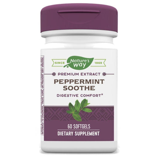 Enzymatic Therapy Vitamins, Minerals, Herbs & More Nature's Way Peppermint Soothe 60 Softgels