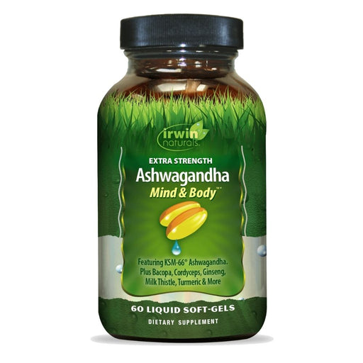 Irwin Naturals Herbs Irwin Naturals Extra Strength Ashwagandha 60 Liquid Gels