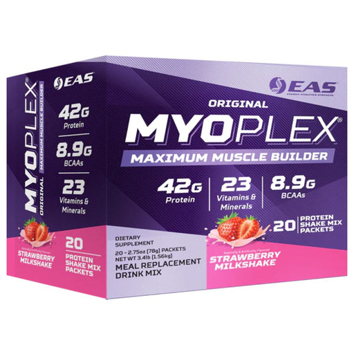 EAS Protein Powders Strawberry EAS Myoplex Protein 20 Shake Mix Packets