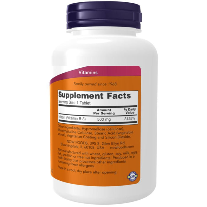 Now Foods Vitamins, Minerals, Herbs & More Now Foods Sustained Release Niacin 500mg 250 Tablets