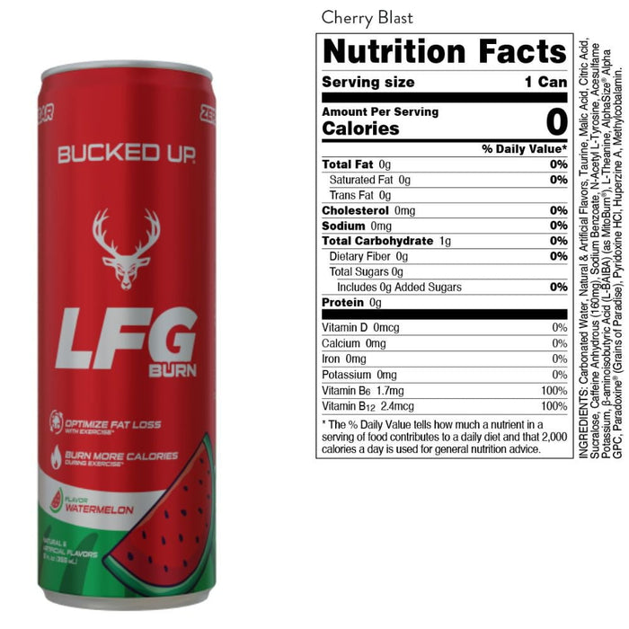 Bucked Up Drinks Bucked Up LFG Energy Drink RTD 12/Case