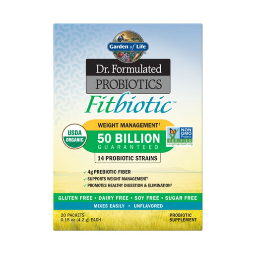 Garden of Life Vitamins, Minerals, Herbs & More Garden of Life Dr. Formulated Probiotics Fitbiotic 20 Packets