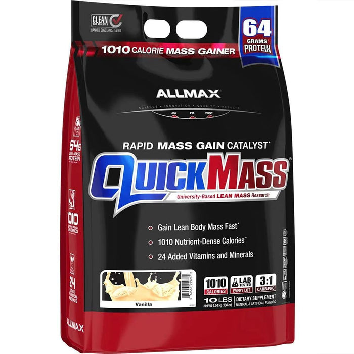 Allmax Nutrition Meal Replacement Powders Vanilla Allmax QuickMass Mass Gainer 10lbs