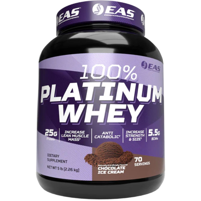 EAS Protein Powders Chocolate Ice Cream EAS 100% Platinum Whey 5lb