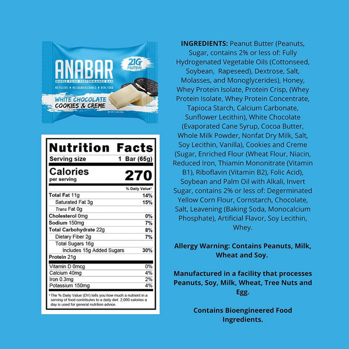 Anabar Bars The Anabar Protein Bar 12 Box