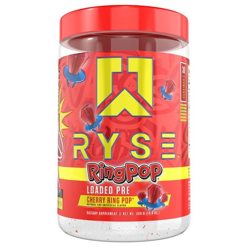 Ryse Supplements Pre-Workouts Ring Pop Cherry Ryse Loaded Pre Preworkout 30 Servings