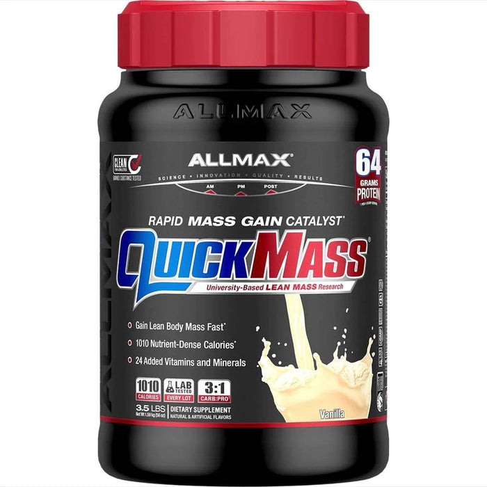 Allmax Nutrition Meal Replacement Powders Vanilla Allmax QuickMass 3.5lbs