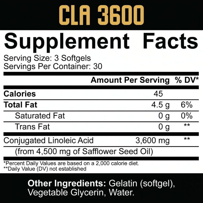 5% Nutrition Essential Fatty Acids & - Oils 5% Nutrition Core CLA 3600 90 Softgels