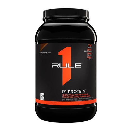 Rule1 Protein Powders Chocolate Fudge Rule 1 Whey Isolate Protein 2lb