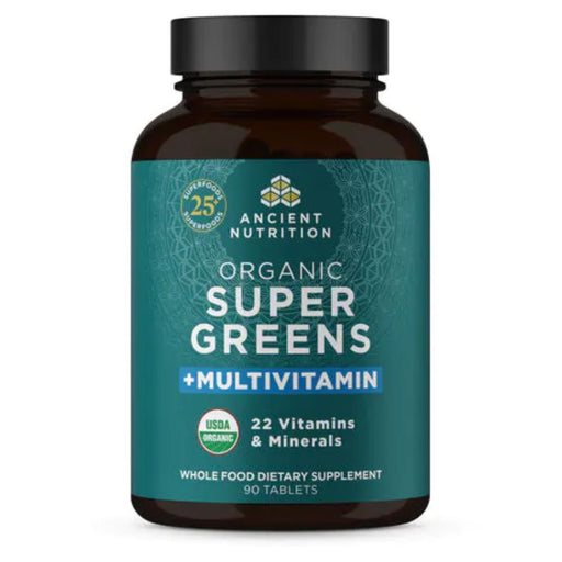 Ancient Nutrition Multi Vitamins Ancient Nutrition Organic Super Greens + Multivitamin 90 Tablets