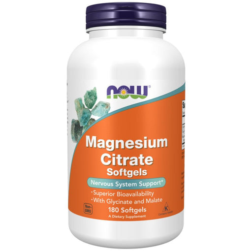 Now Foods Vitamins, Minerals, Herbs & More Now Foods Magnesium Citrate 134 Mg 180 Softgels