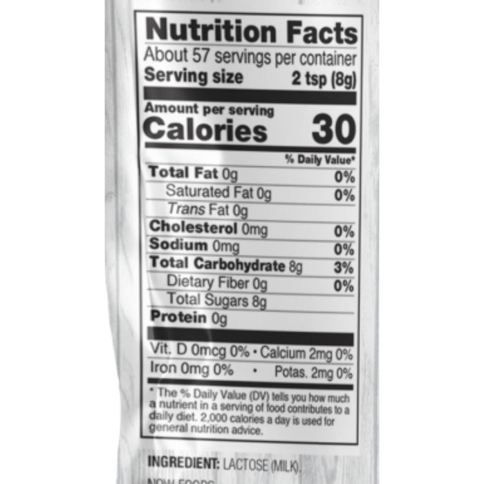 Now Foods Foods & - Juices Now Foods Lactose 1 Lb