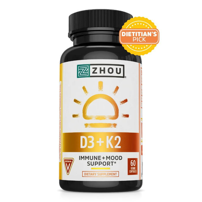 ZHOU Vitamins & Minerals ZHOU Vitamin D3 + K2 60 Capsules